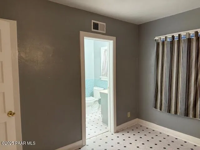 a bathroom with a window