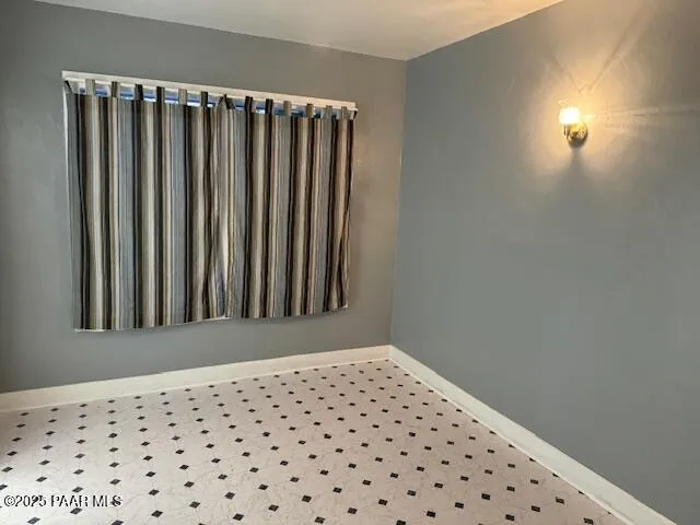 a view of a wooden door