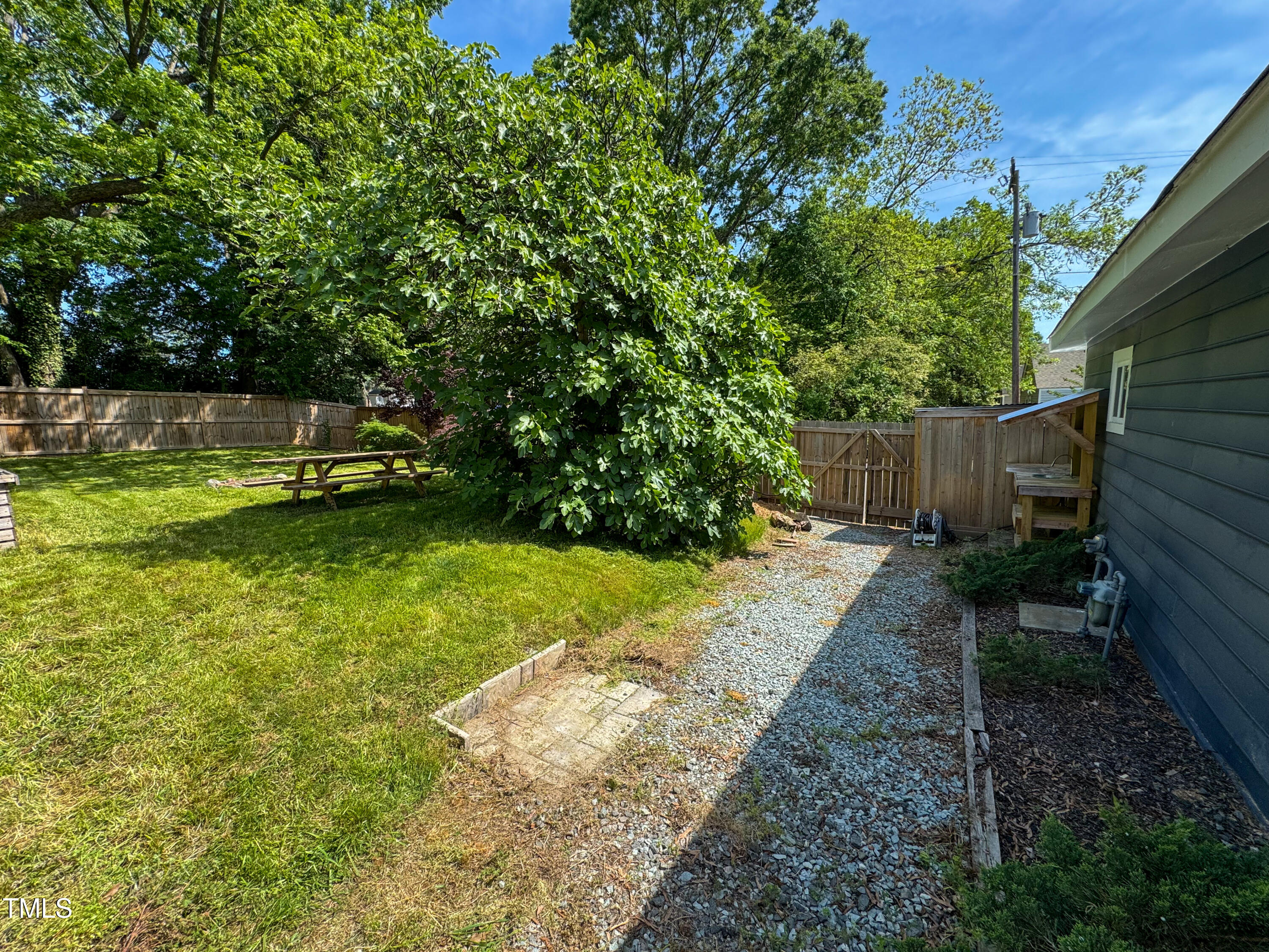 1100 Chester Street Durham, NC 27701 - Photo 29 of 29 a view of a backyard with a small cabin