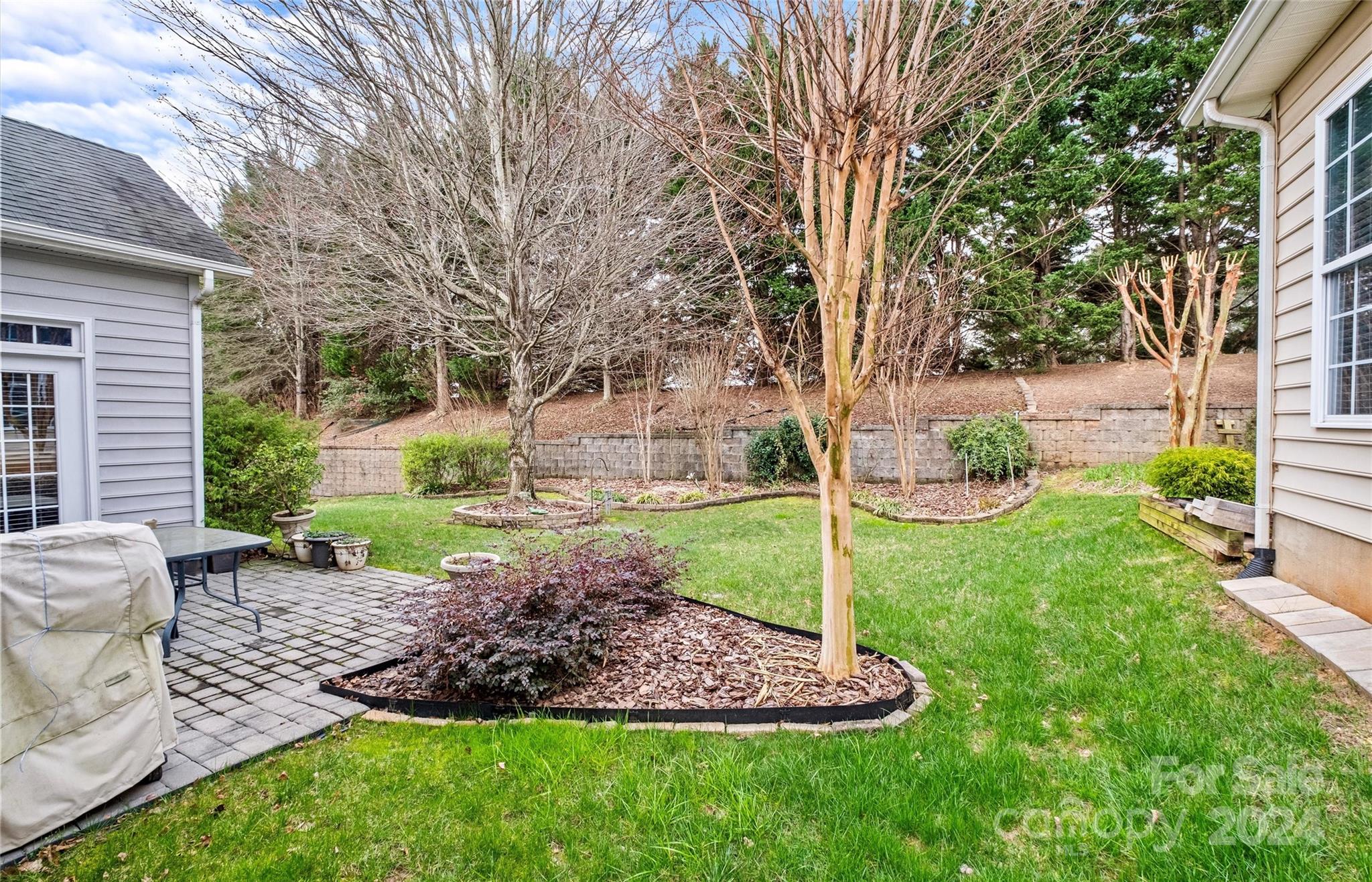 978 Platinum Drive Fort Mill, SC 29708 - Photo 31 of 48 a view of a backyard with couches plants and large trees