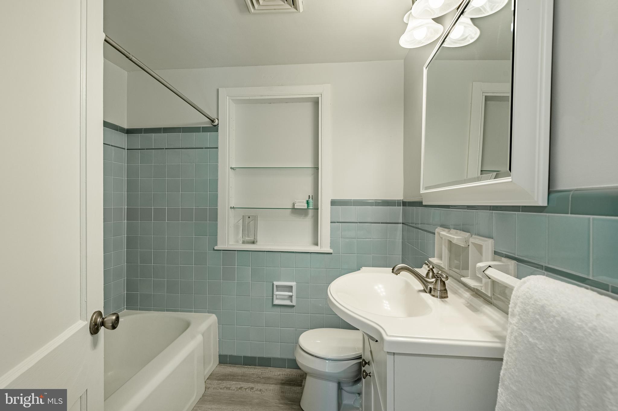 466 Barclay Road Bryn Mawr, PA 19010 - Photo 42 of 62 a bathroom with a sink a toilet and shower