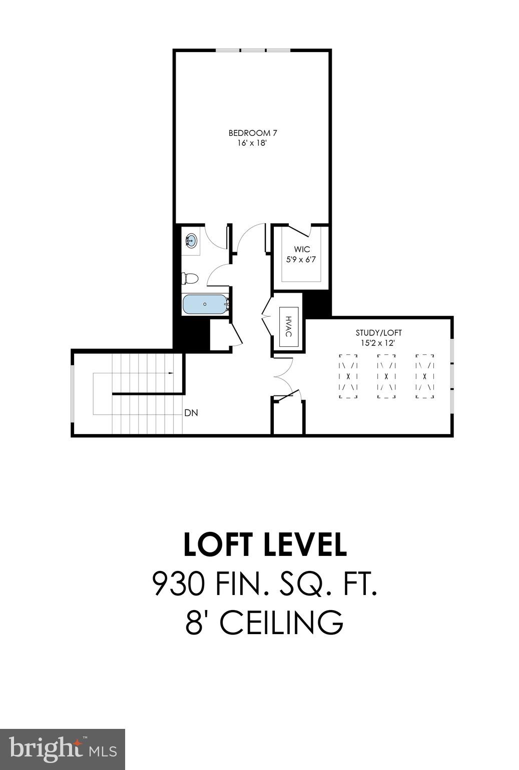 324 Tapawingo Road Southeast Vienna, VA 22180 - Photo 34 of 35 Loft Level Floor Plan