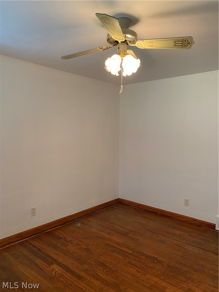 807 Plymouth Ridge Road Ashtabula, OH 44004 - Photo 16 of 34 Bedroom 2 - 12 x 10 with fresh paint and hardwood flooring.