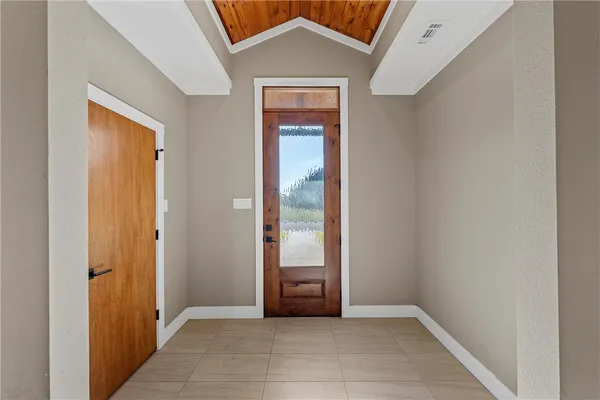 an empty room with window