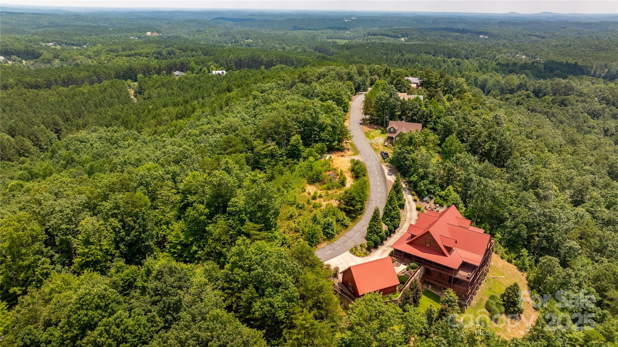 240 Boulder Ridge Lake Lure, NC 28746 - Photo 16 of 28 an aerial view of a houses with a yard