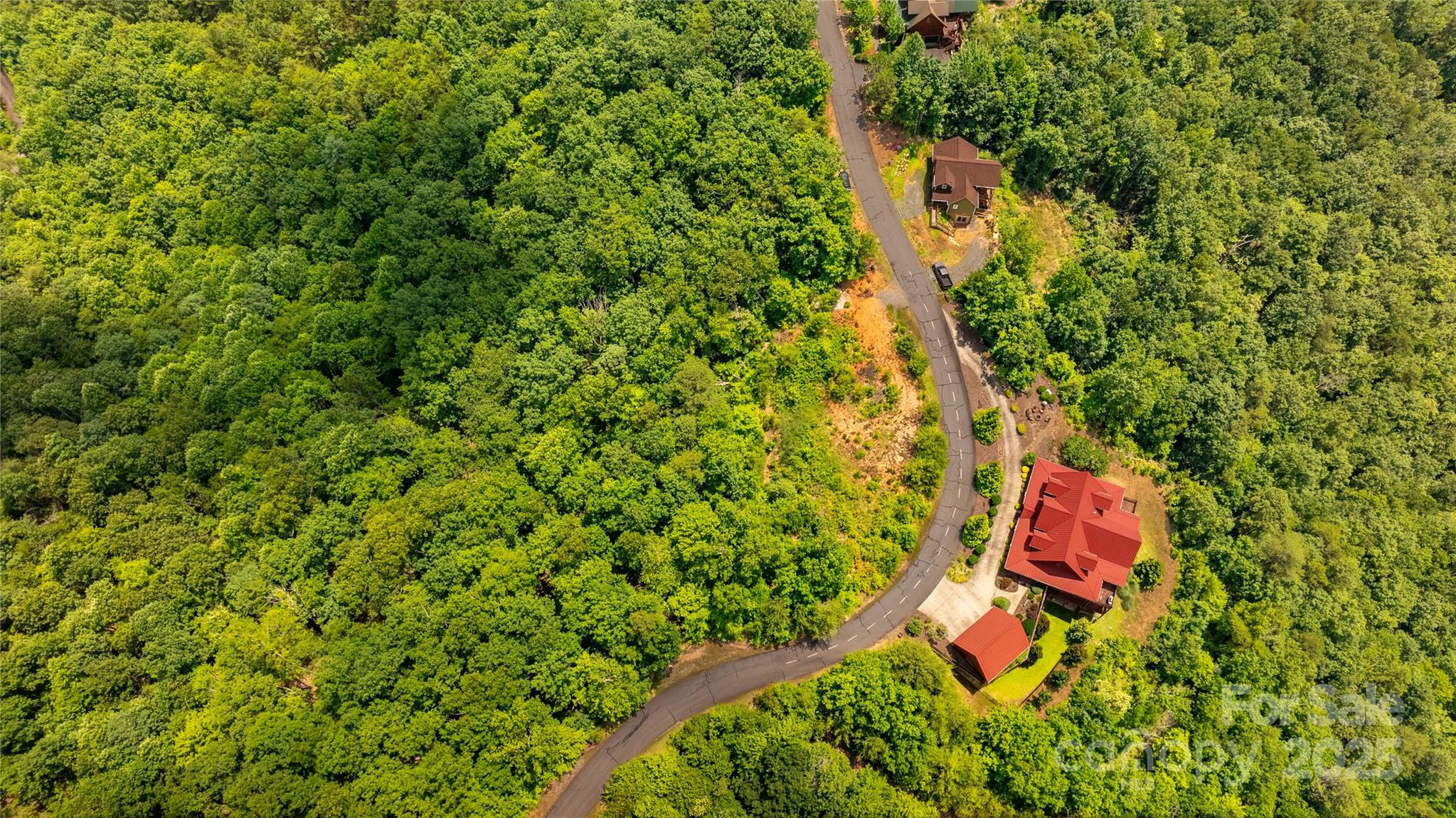 240 Boulder Ridge Lake Lure, NC 28746 - Photo 23 of 28 an aerial view of a house with a yard and outdoor space