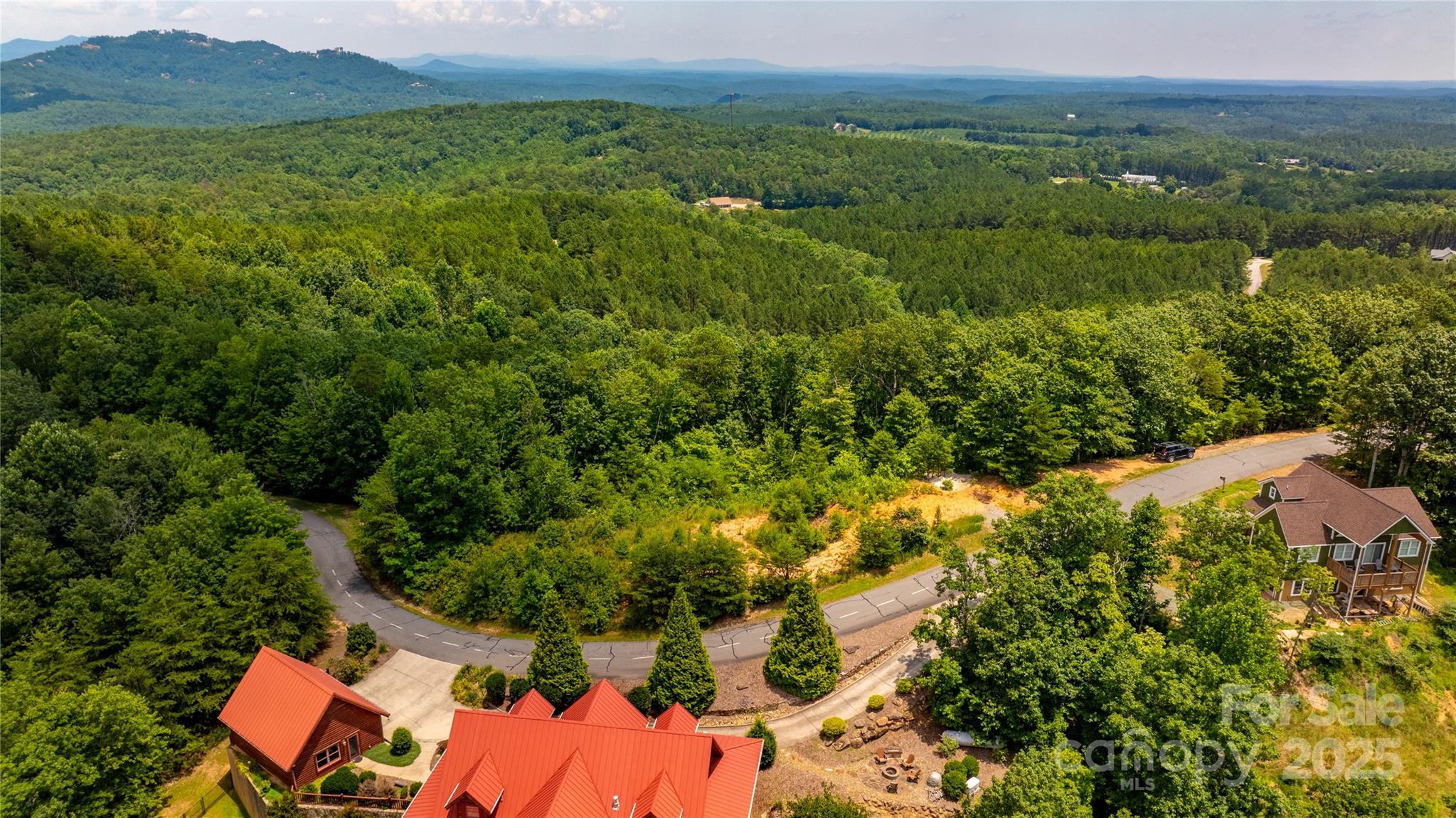 240 Boulder Ridge Lake Lure, NC 28746 - Photo 10 of 28 an aerial view of residential houses with outdoor space and trees