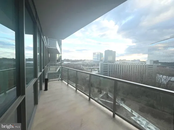 a view of a balcony