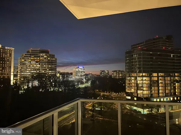 a city view from a balcony