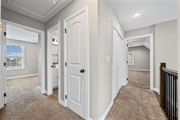 wooden floor with a bedroom