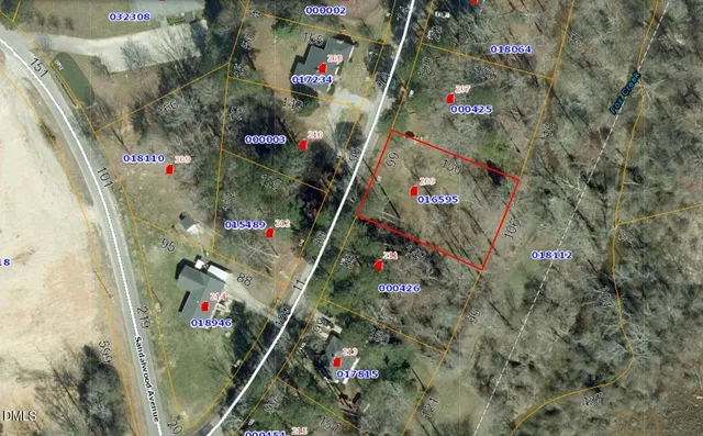 an aerial view of waterside residential house with outdoor space