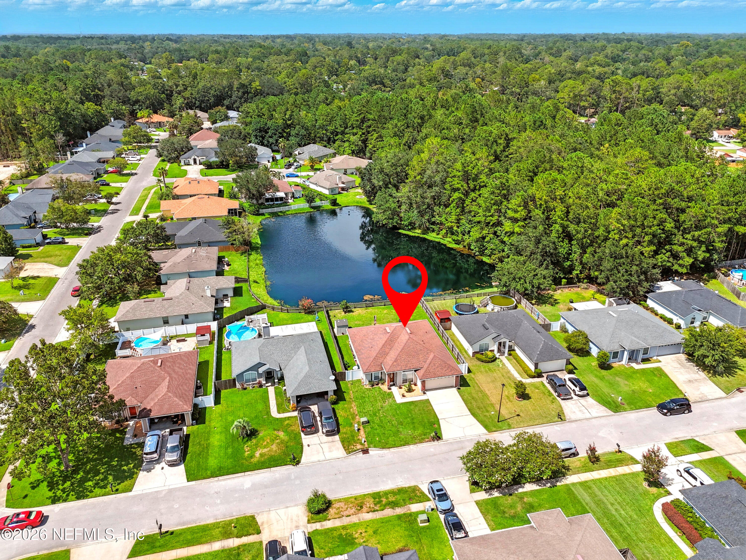 3222 Button Wood Drive Middleburg, FL 32068 - Photo 2 of 42 Aerial View of house location