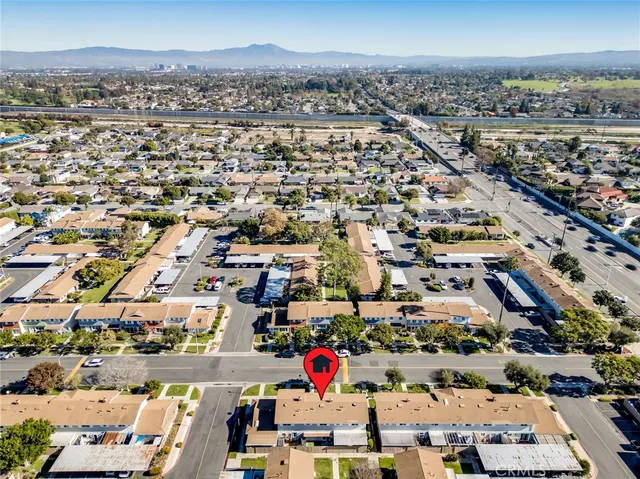 an aerial view of city