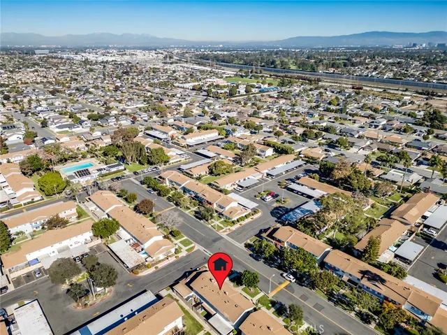 an aerial view of a city