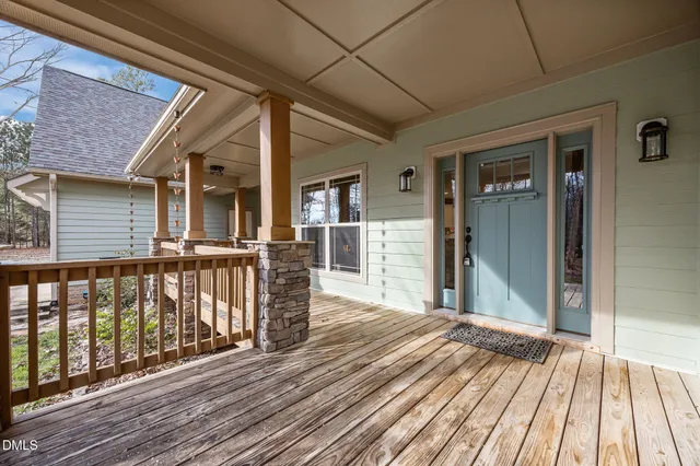 a view of a house with wooden floor