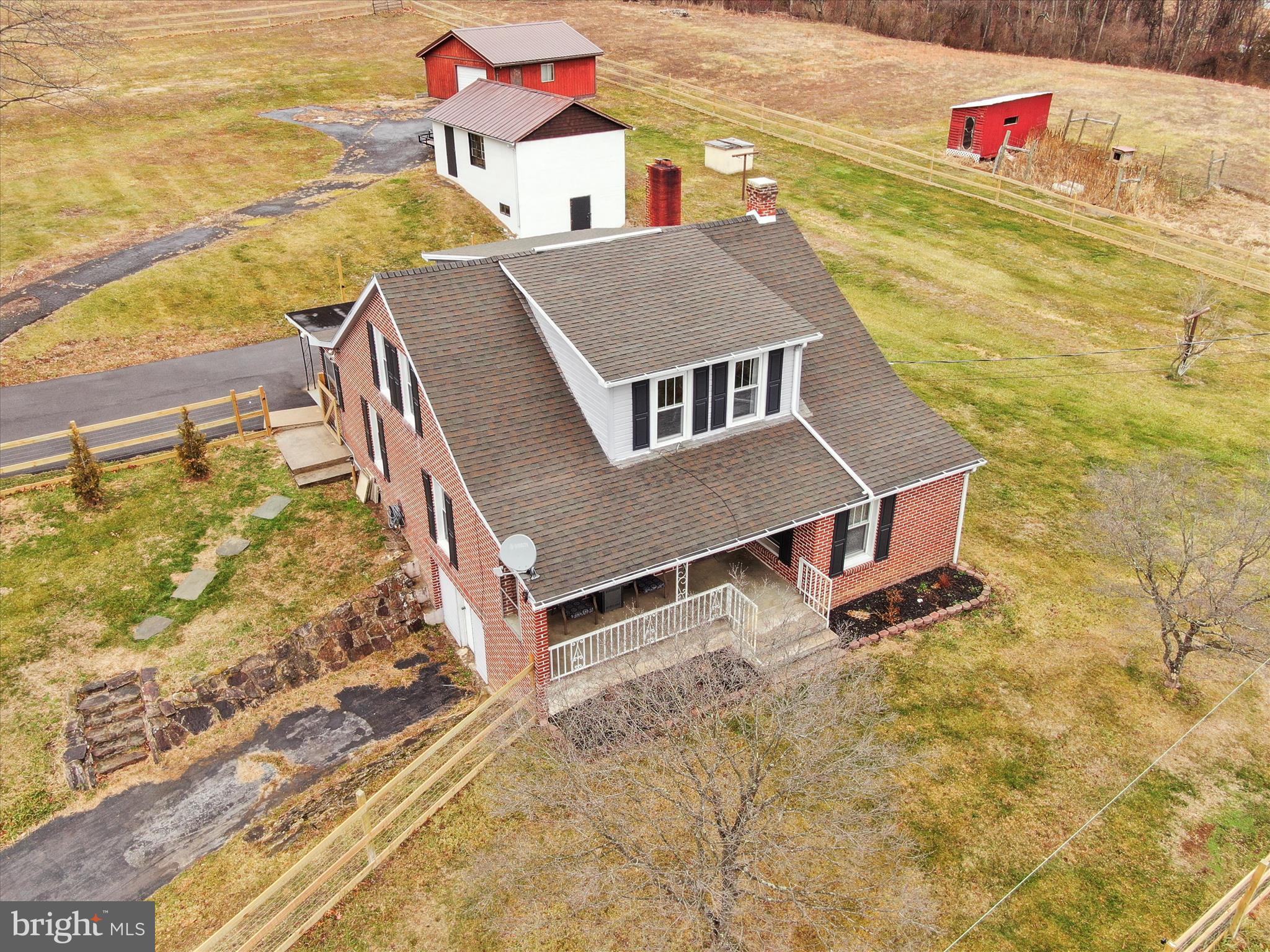 14628 Hollow Road Hancock, MD 21750 - Photo 6 of 54 a aerial view of a house with a yard