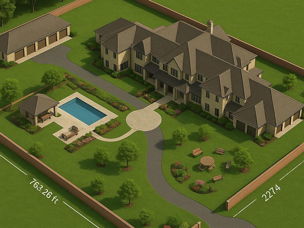 1000 South Joe Wilson Road Cedar Hill, TX 75104 - Photo 1 of 8 This is only a rendition of the possibilities! Generational Legacy Living! 15000 sqft compound with multiple kitchens, master bedrooms, theatre rooms and formal dinings!