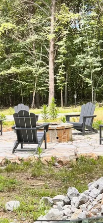 a view of a field of trees