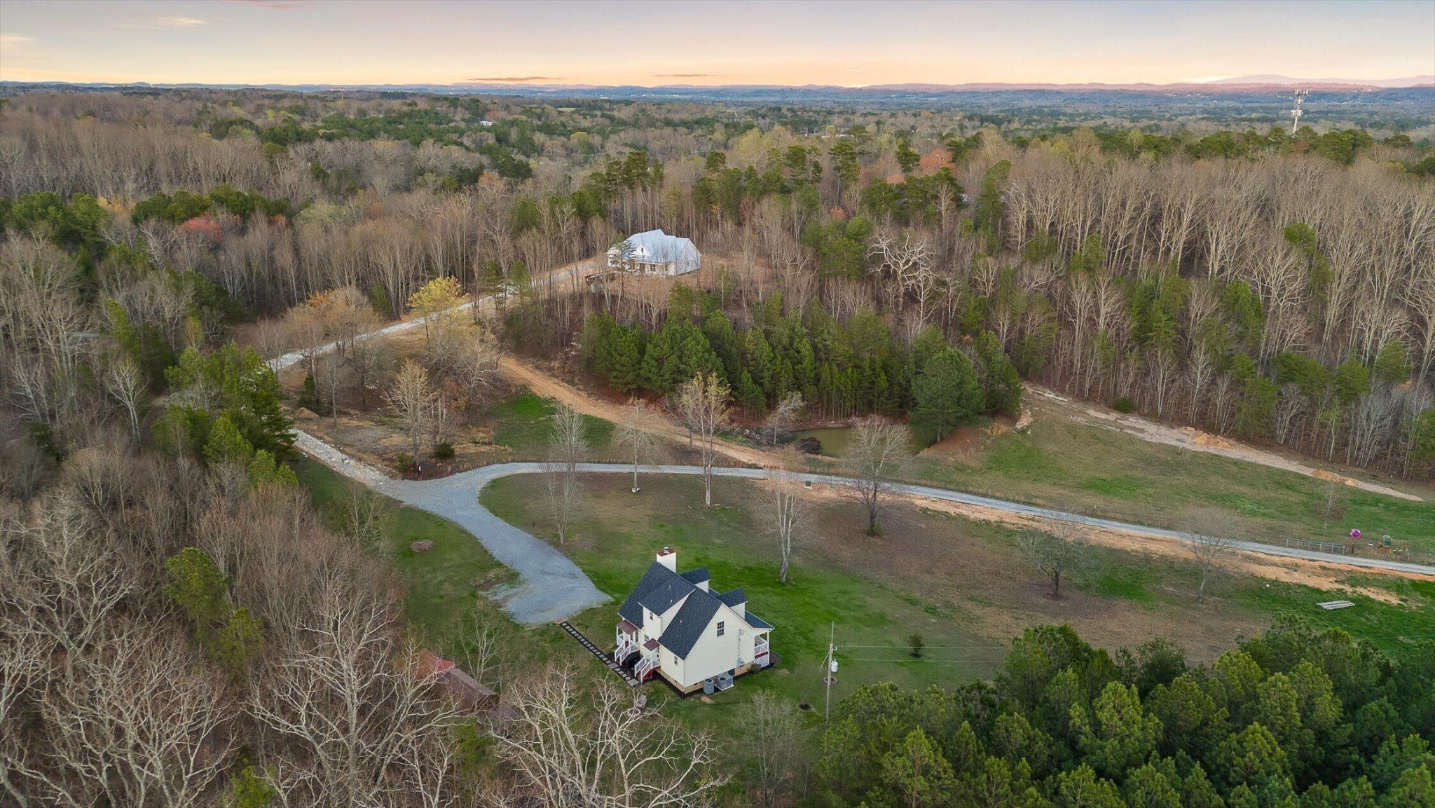 1068 Rogers Road Chickamauga, GA 30707 - Photo 44 of 68 a view of a lake in middle of the forest