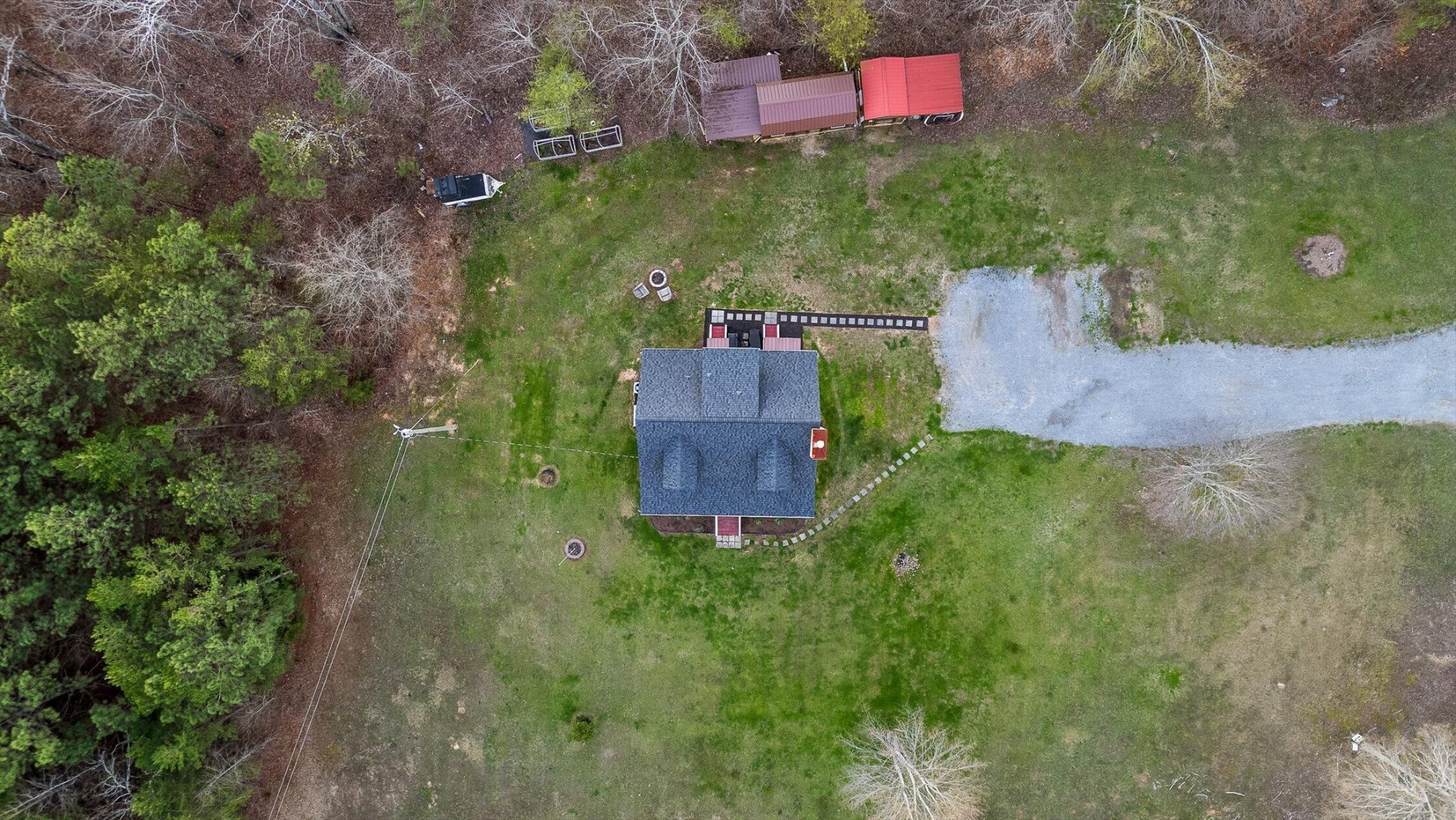 1068 Rogers Road Chickamauga, GA 30707 - Photo 54 of 68 an aerial view of a house with a yard