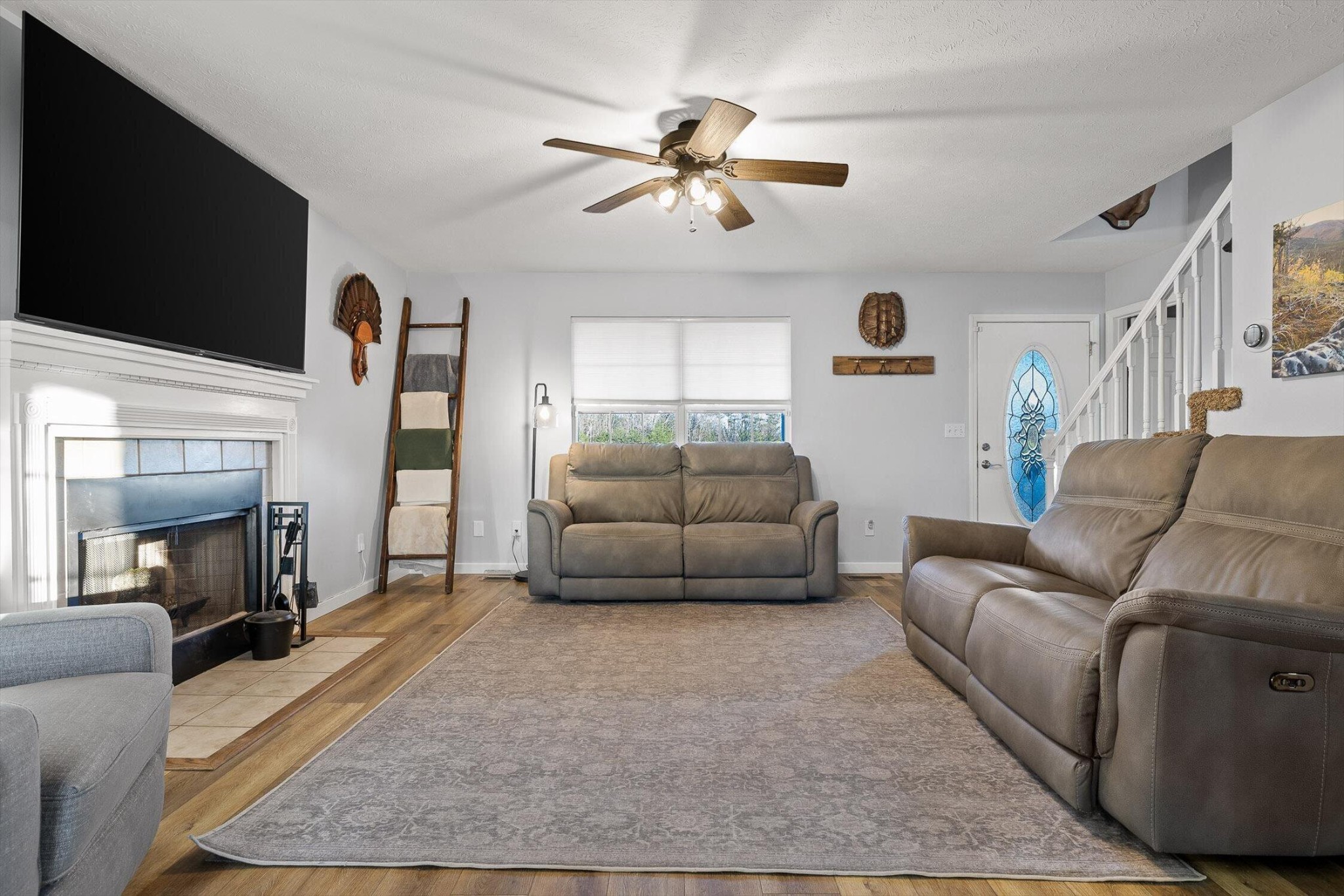 1068 Rogers Road Chickamauga, GA 30707 - Photo 7 of 68 a living room with furniture and a flat screen tv