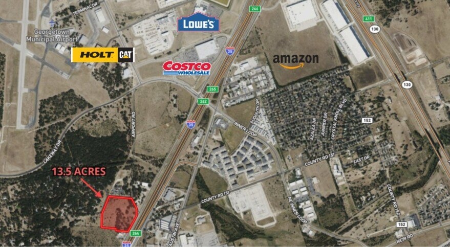 Tbd Tbd Airport Road Georgetown, TX 78628 - Photo 1 of 3 Overhead Aerial