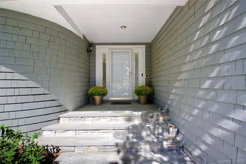 a view of a door of the house