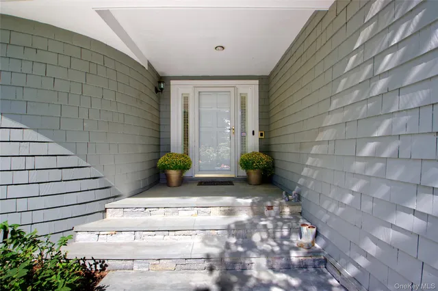 a view of a door of the house