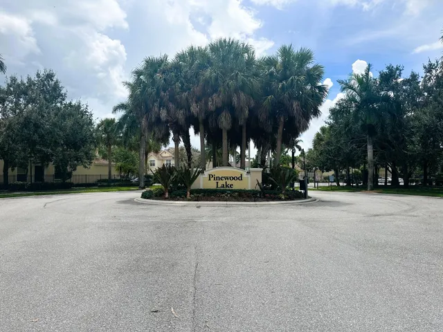 a view of street and trees