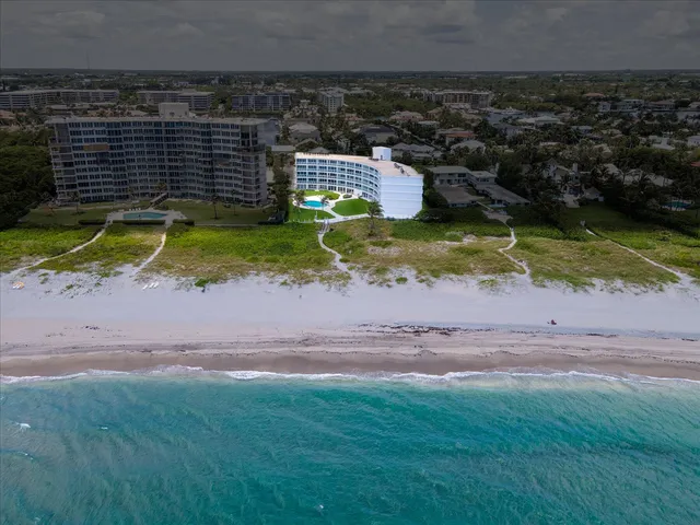 a view of a swimming pool with a garden