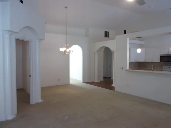 a view of an empty room