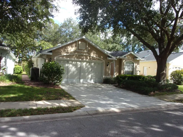 a view of a large trees in front of a house