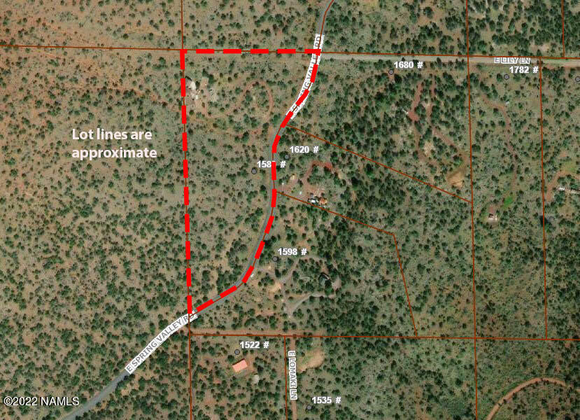 1589 East Spring Valley Road Williams, AZ 86046 - Photo 48 of 48 Lot lines