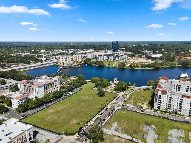 an aerial view of a city