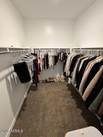 a view of a walk in closet