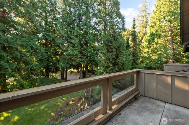 a big yard with lots of green space and plants