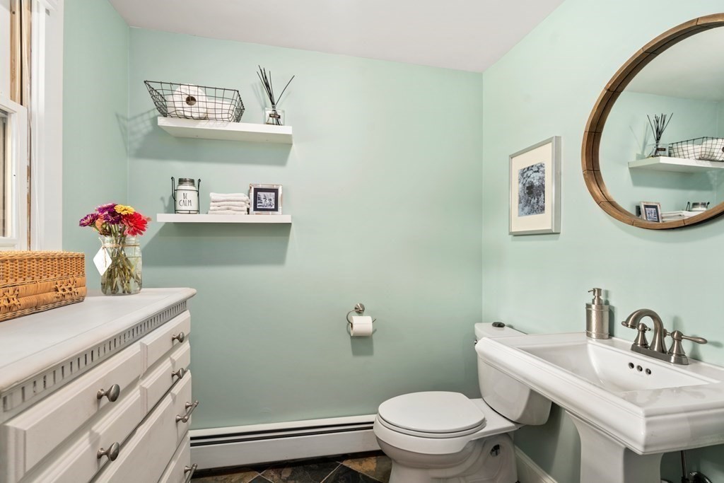 114 Still River Road Harvard, MA 01451 - Photo 27 of 42 a bathroom with a sink mirror and toilet