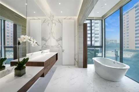 a room with a potted plant