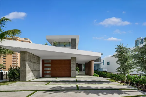 a view of a house with a swimming pool