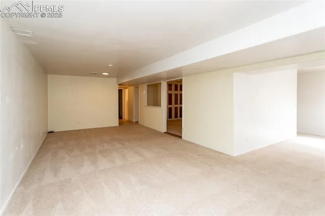 a view of an empty room