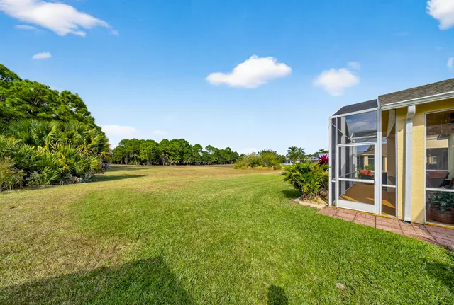 a view of an ocean from a yard