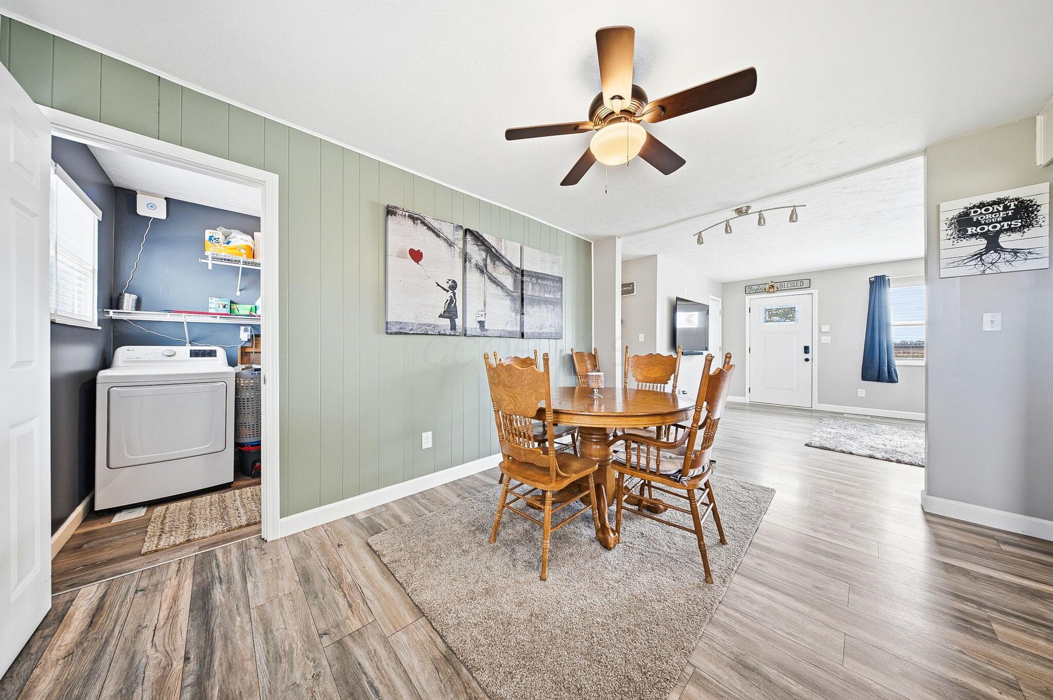 9891 Shepherd Road Lockbourne, OH 43137 - Photo 12 of 57 Dining room w/view into living room & laundry room