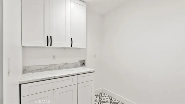 a view of cabinets with wooden floor