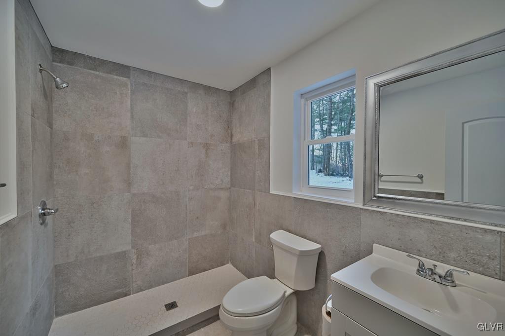 139 Winter Hill Road Effort, PA 18330 - Photo 20 of 50 a bathroom with a sink a toilet and shower