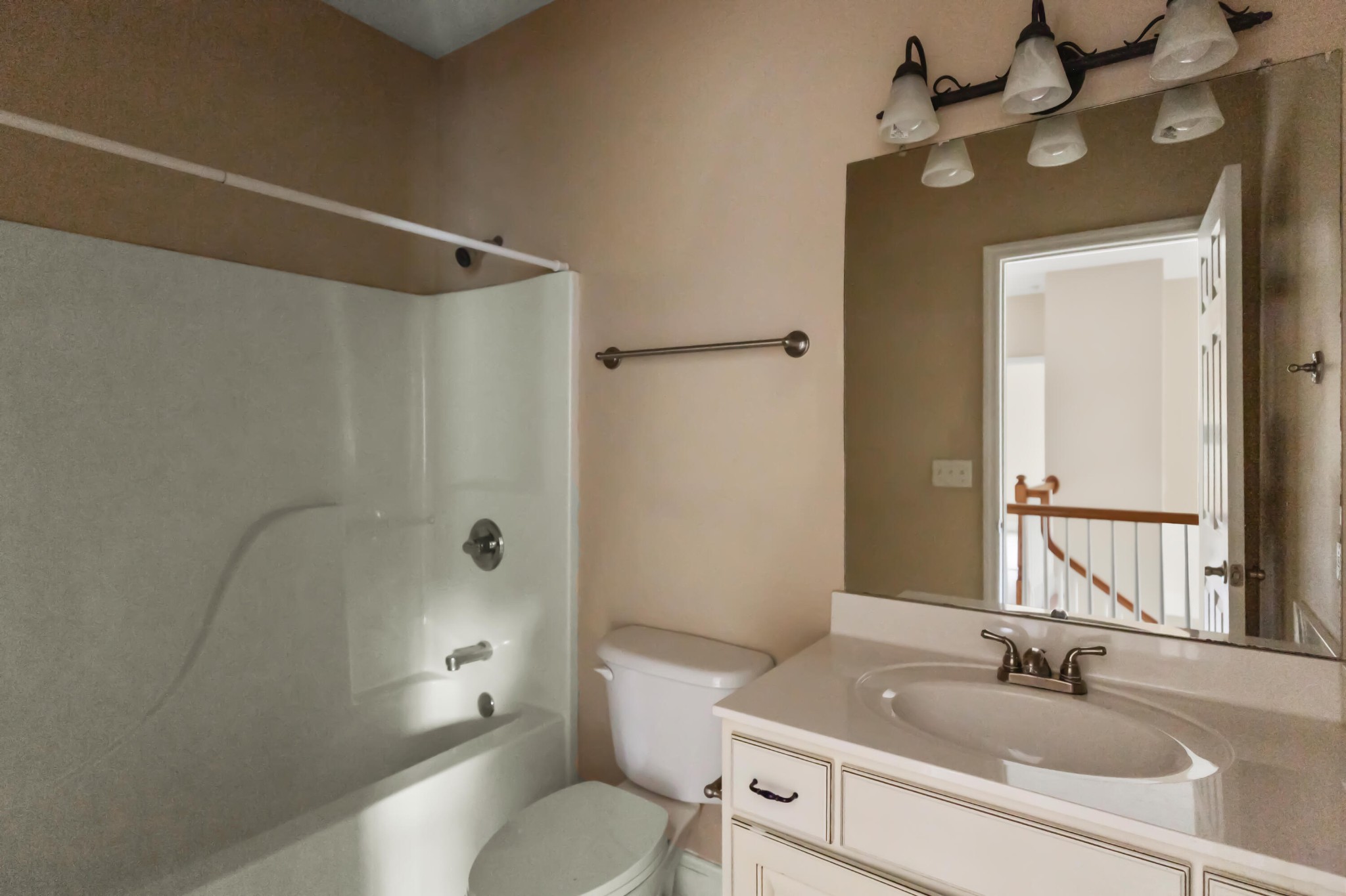 2095 Baggett Road Ringgold, GA 30736 - Photo 25 of 34 a bathroom with a granite countertop sink toilet and shower