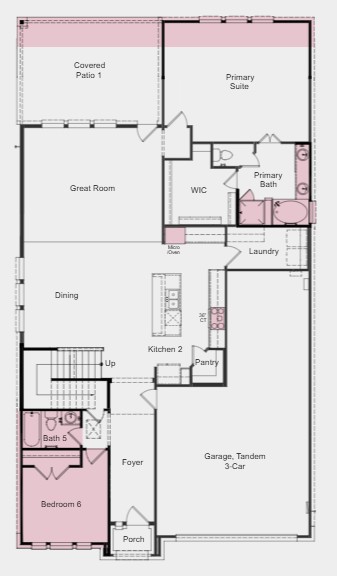 1905 Montella Way Leander, TX 78641 - Photo 7 of 36 Additional highlights include: Gourmet kitchen 2, additional downstairs bedroom, 8' doors, media room, extended owner's suite and slide-in tub in owner's bath.