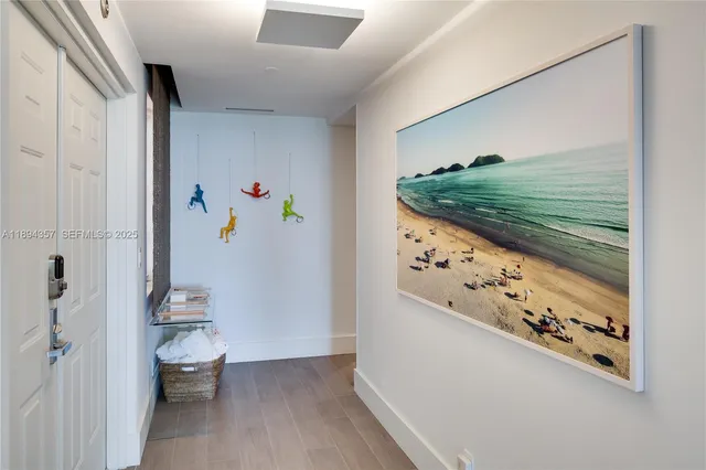 a very nice looking room with wooden floor