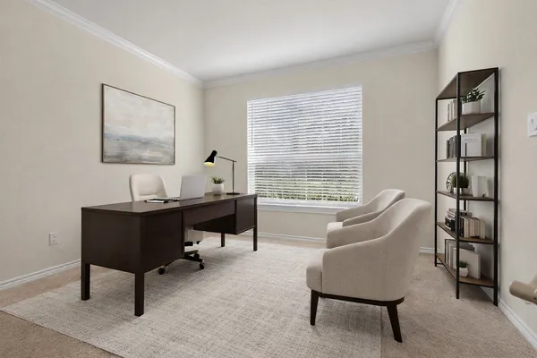 a living room with furniture a piano and a window