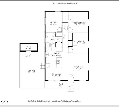 981 Shawtown Road Lillington, NC 27546 - Photo 26 of 26 floorplanimage