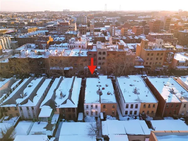 an aerial view of a city